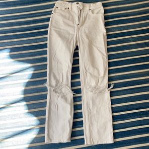 Abercrombie ultra high rise ankle straight